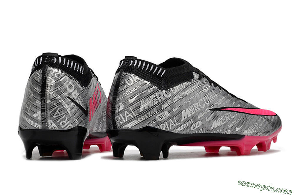 Nike Air Zoom Mercurial Vapor 15 Elite FG Low-Tops Football Boots - Silver/Pink/Black 8