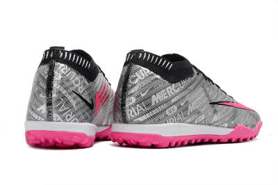 Nike Air Zoom Mercurial Vapor 15 Elite TF Low-Tops Football Shoes - Silver/Pink/Black