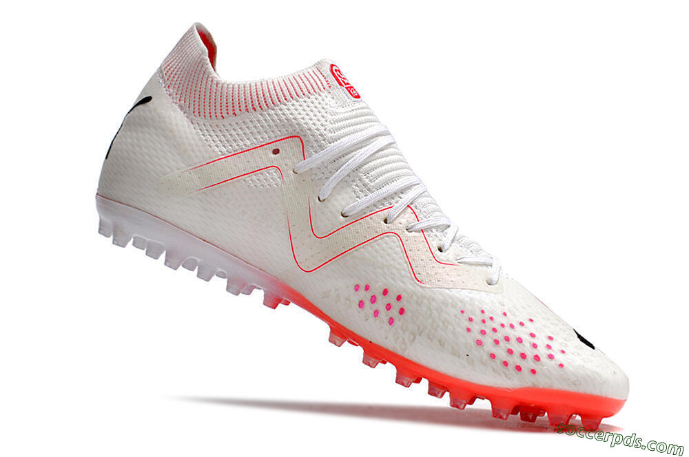 Puma Future Ultimate MG Low-Tops Football Boots - White/Black/Red 4