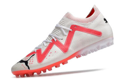 Puma Future Ultimate MG Low-Tops Football Boots - White/Black/Red