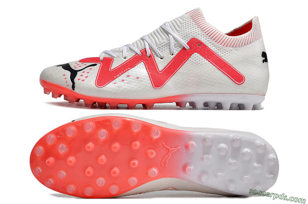 Puma Future Ultimate MG Low-Tops Football Boots - White/Black/Red 0