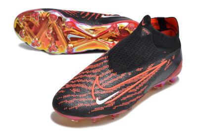 Nike Phantom GX Elite DF Link FG High-Tops Football Boots - Black/Red/White