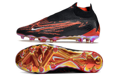Nike Phantom GX Elite DF Link FG High-Tops Football Boots - Black/Red/White
