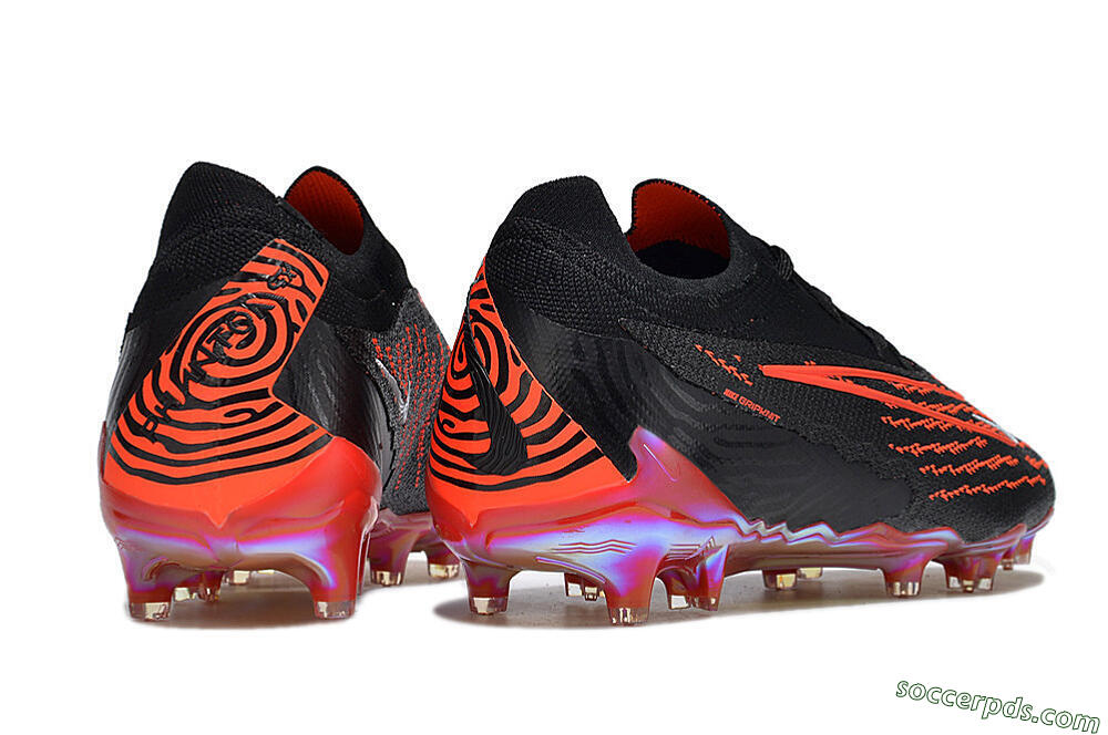 Nike Phantom GX Elite FG Low-Tops Football Boots - Black/Red/White 6