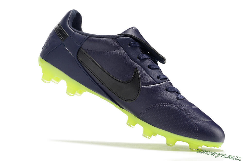 Nike Premier 3 FG Low-Tops Football Boots - Blue/Black/Green 4