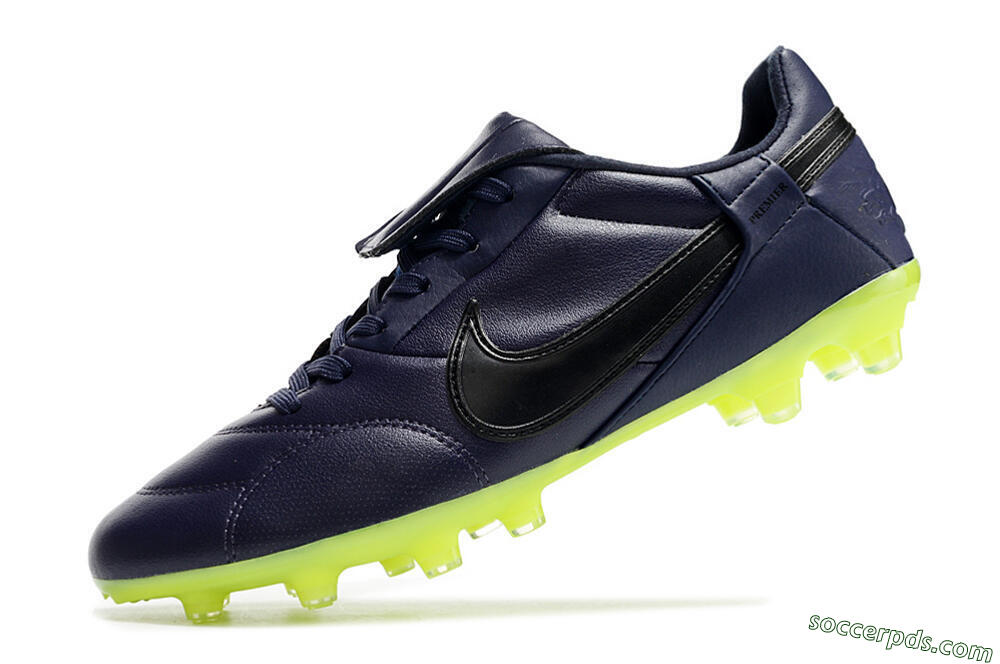 Nike Premier 3 FG Low-Tops Football Boots - Blue/Black/Green 5