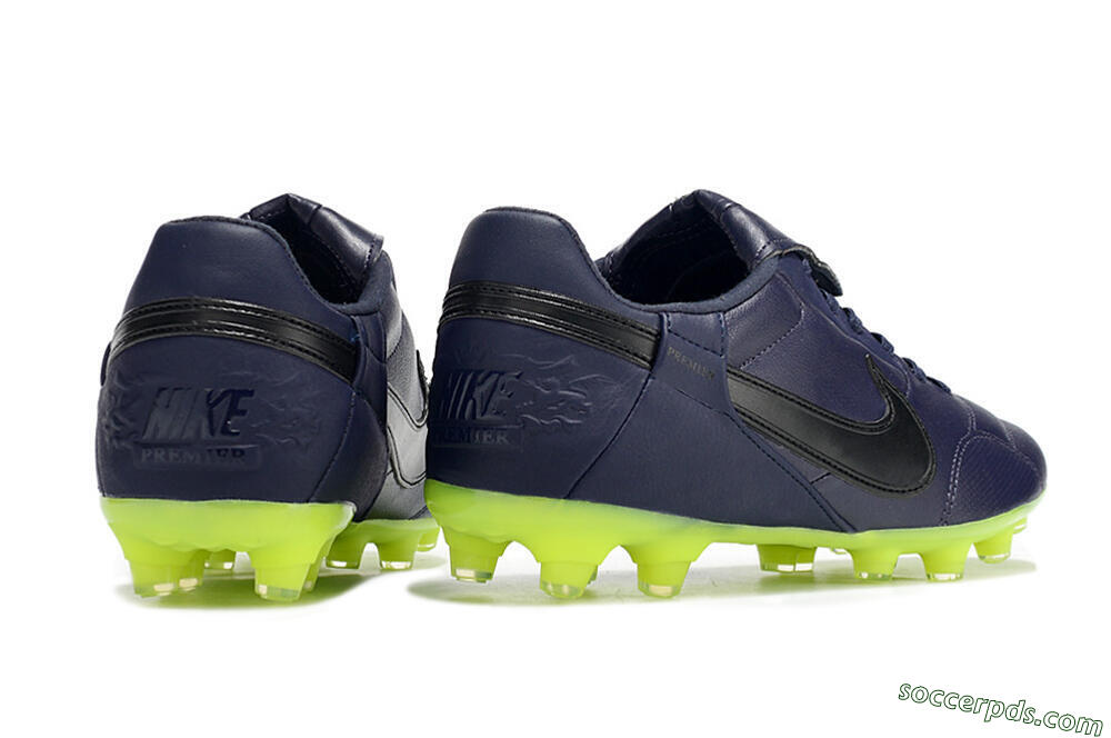 Nike Premier 3 FG Low-Tops Football Boots - Blue/Black/Green 6