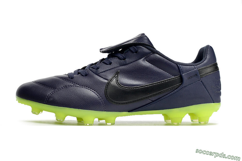 Nike Premier 3 FG Low-Tops Football Boots - Blue/Black/Green 2