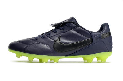 Nike Premier 3 FG Low-Tops Football Boots - Blue/Black/Green