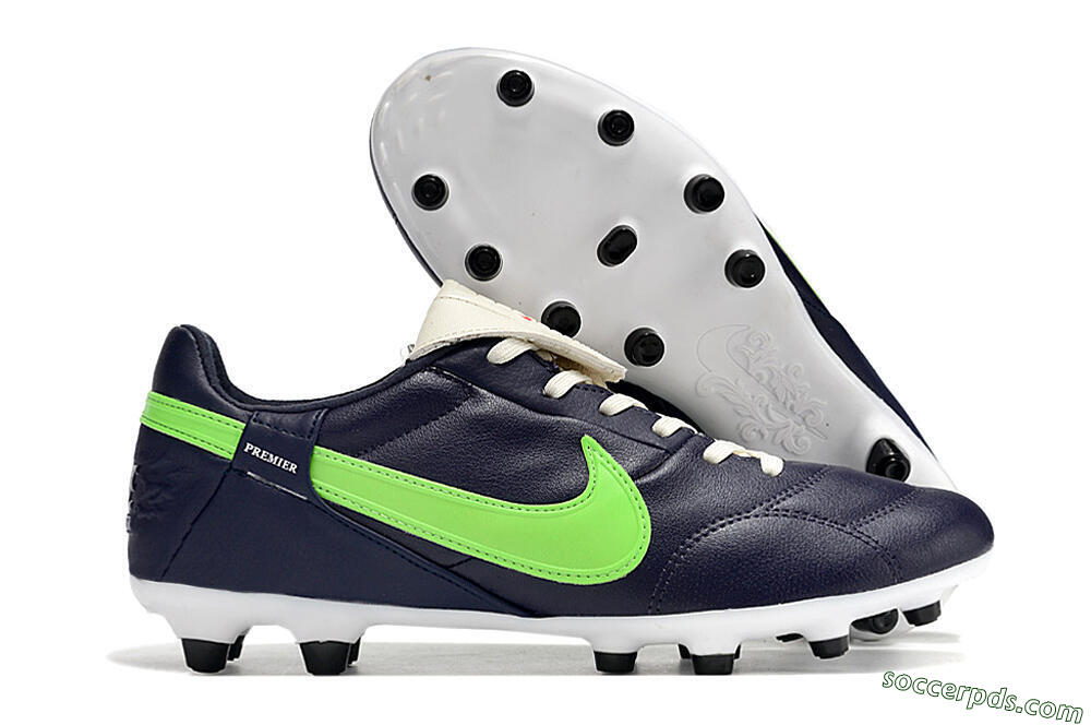 Nike Premier 3 FG Low-Tops Football Boots - Blue/Green 1