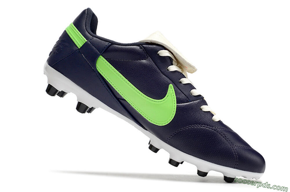Nike Premier 3 FG Low-Tops Football Boots - Blue/Green 4