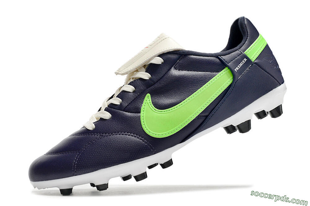 Nike Premier 3 FG Low-Tops Football Boots - Blue/Green 5