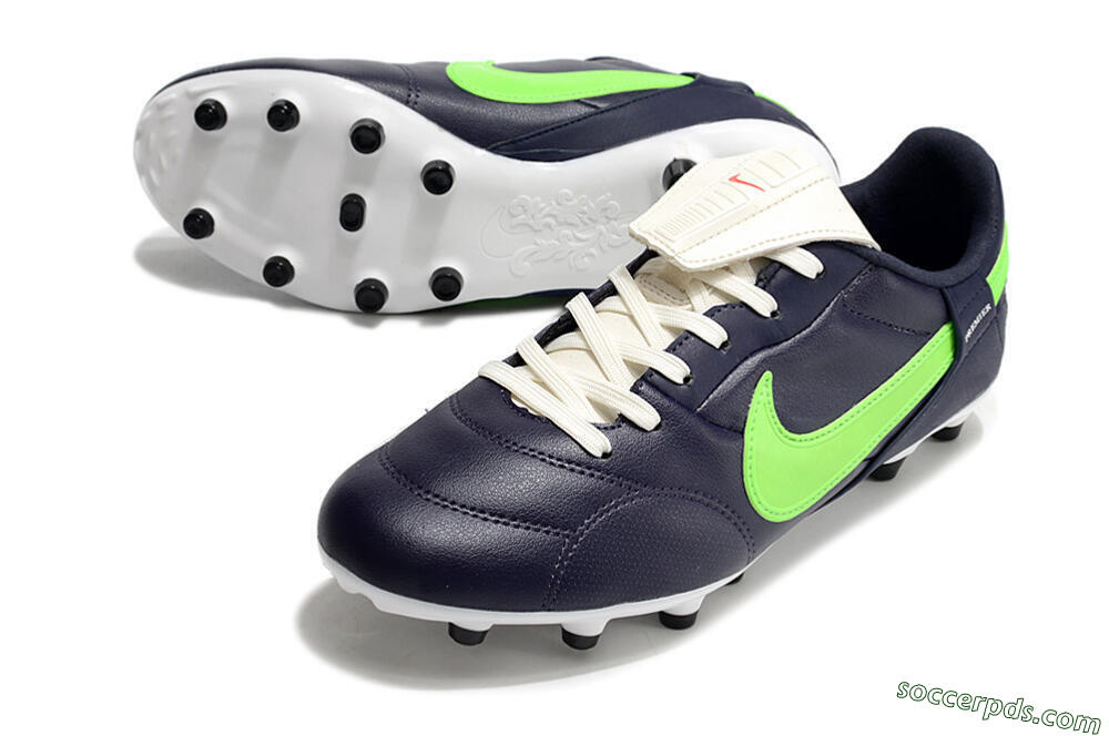 Nike Premier 3 FG Low-Tops Football Boots - Blue/Green 3