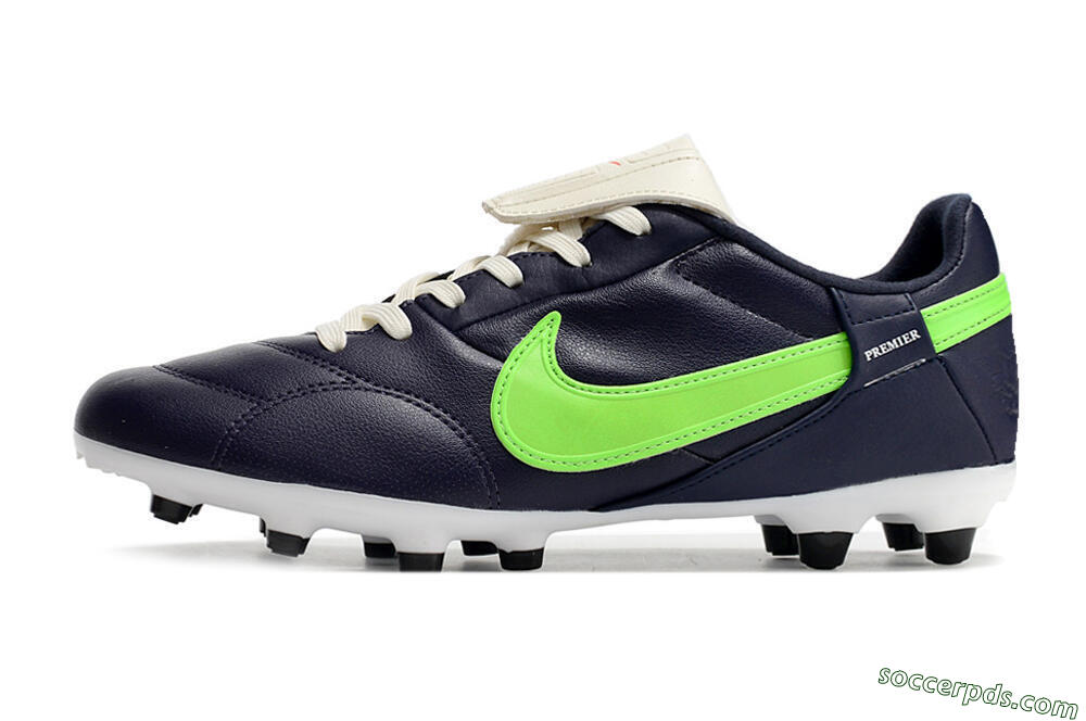 Nike Premier 3 FG Low-Tops Football Boots - Blue/Green 2