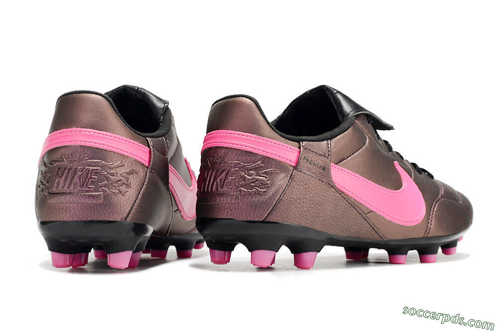 Nike Premier 3 FG Low-Tops Football Boots - Brown/Pink/Black 6