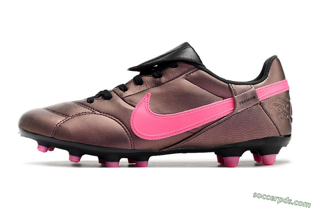 Nike Premier 3 FG Low-Tops Football Boots - Brown/Pink/Black 2
