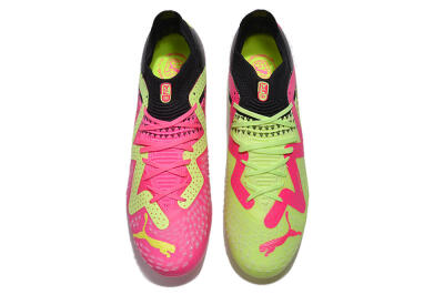 Puma Future Ultimate MG Low-Tops Football Boots - Green/Pink/Black