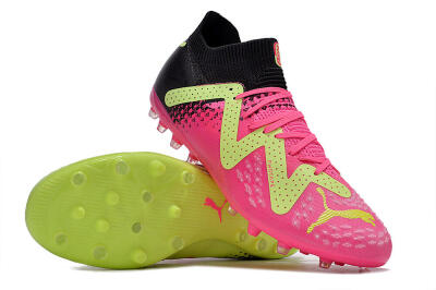 Puma Future Ultimate MG Low-Tops Football Boots - Green/Pink/Black