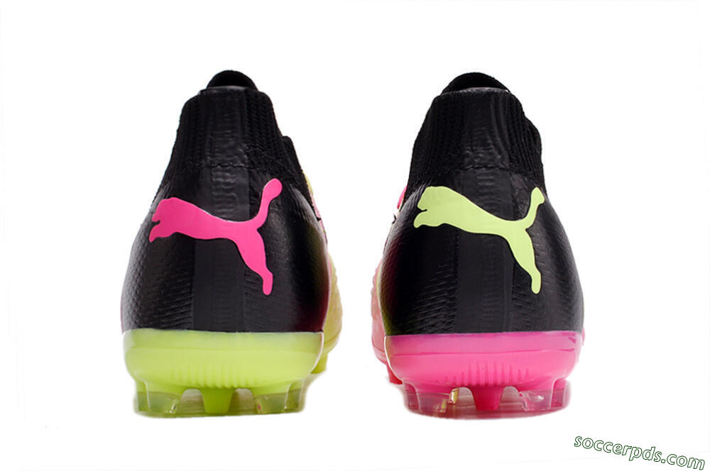 Puma Future Ultimate MG Low-Tops Football Boots - Green/Pink/Black 5