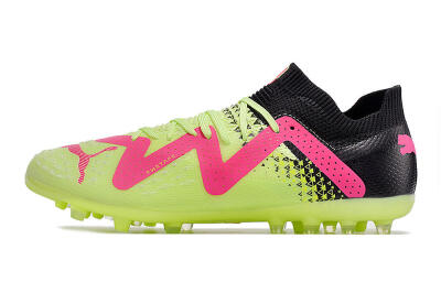Puma Future Ultimate MG Low-Tops Football Boots - Green/Pink/Black