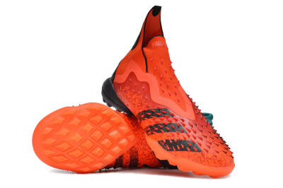 Adidas Predator Freak+ TF High-Tops Football Shoes - Orange/Black