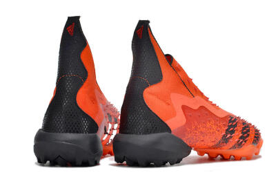 Adidas Predator Freak+ TF High-Tops Football Shoes - Orange/Black