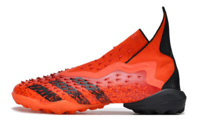 Adidas Predator Freak+ TF High-Tops Football Shoes - Orange/Black