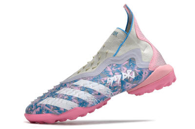Adidas Predator Freak+ TF High-Tops Football Shoes - Purple/Pink/White