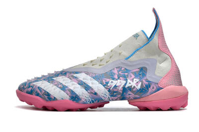 Adidas Predator Freak+ TF High-Tops Football Shoes - Purple/Pink/White