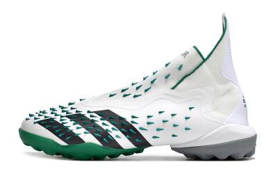 Adidas Predator Freak+ TF High-Tops Football Shoes - White/Green/Black