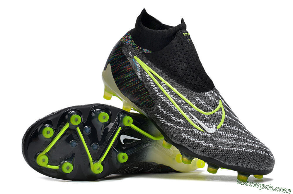 Nike Phantom GX Elite DF AG High-Tops Football Boots - Black/Rainbow 3
