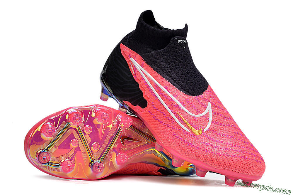 Nike Phantom GX Elite DF AG High-Tops Football Boots - Pink/White/Black 3