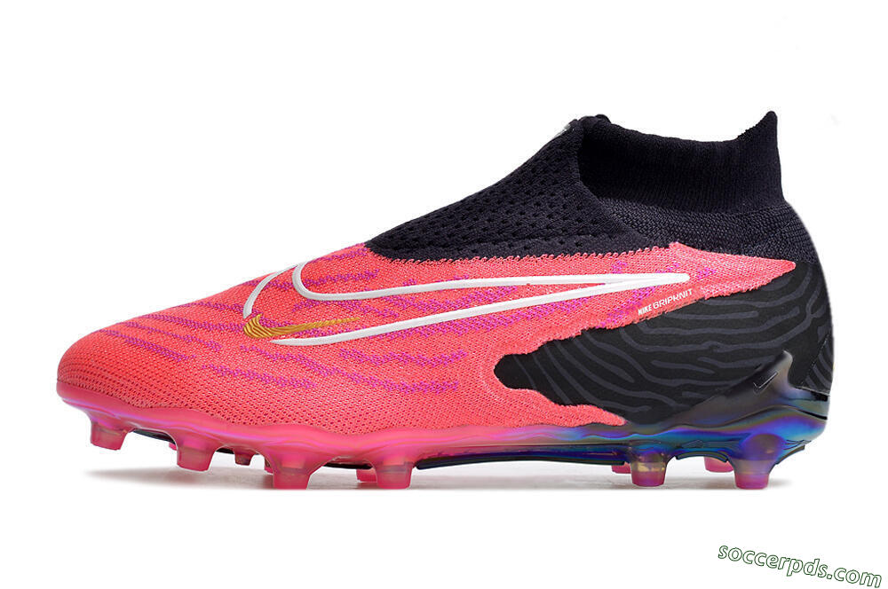 Nike Phantom GX Elite DF AG High-Tops Football Boots - Pink/White/Black 2