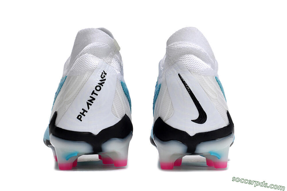 Nike Phantom GX Elite AG Low-Tops Football Boots - Blue/Pink/White 5