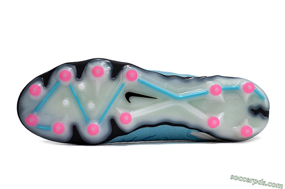Nike Phantom GX Elite AG Low-Tops Football Boots - Blue/Pink/White 6