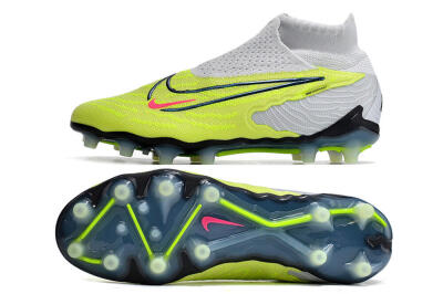 Nike Phantom GX Elite DF AG High-Tops Football Boots - Green/Blue/White