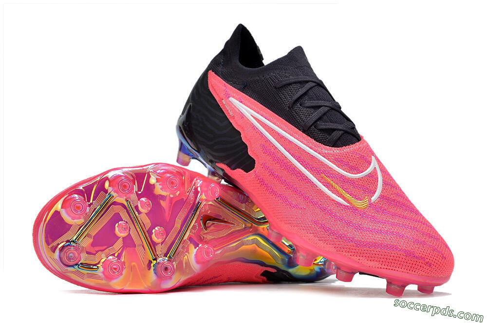 Nike Phantom GX Elite AG Low-Tops Football Boots - Pink/White/Black 3