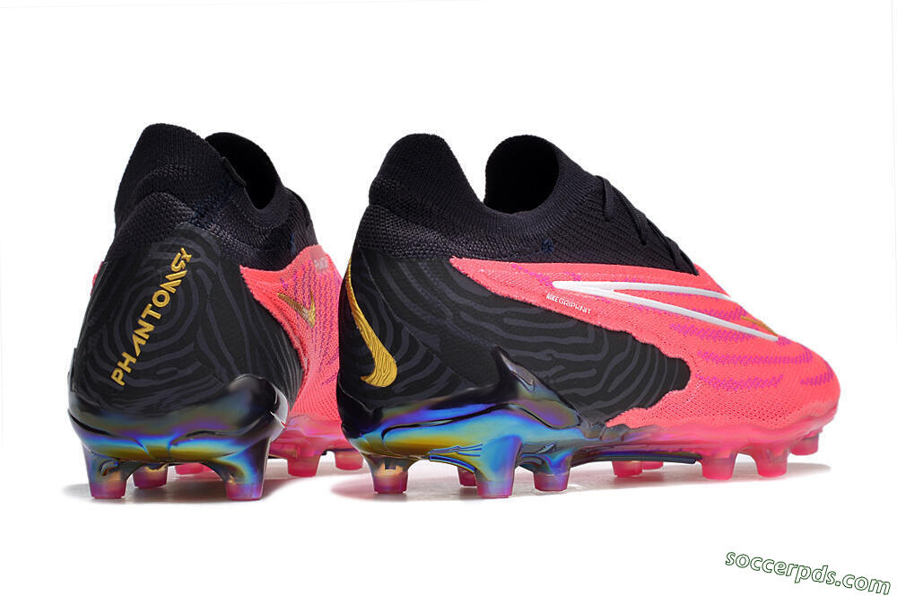 Nike Phantom GX Elite AG Low-Tops Football Boots - Pink/White/Black 5
