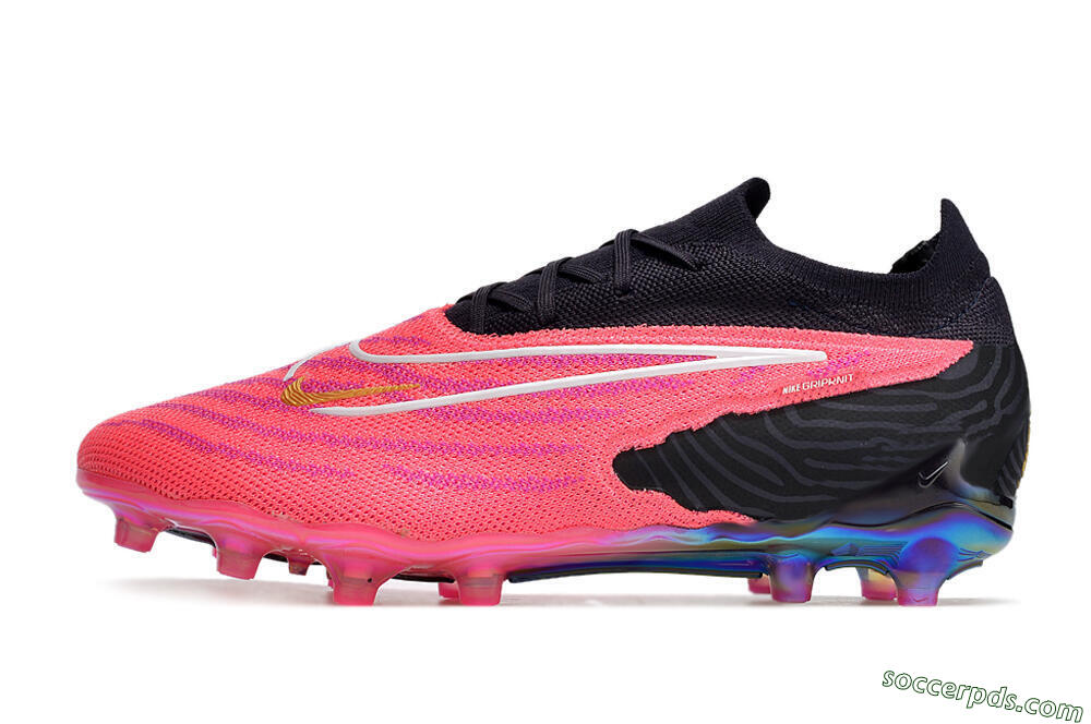 Nike Phantom GX Elite AG Low-Tops Football Boots - Pink/White/Black 2