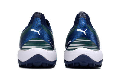 Puma Ultra Ultimate TF Low-Tops Football Shoes - White/Blue/Green