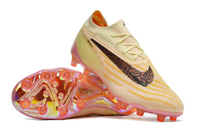 Nike Phantom GX Elite AG Low-Tops Football Boots - Yellow/Black/Pink