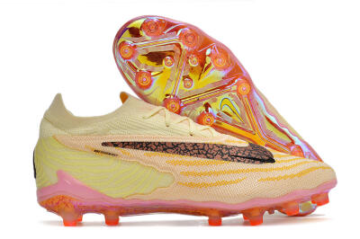 Nike Phantom GX Elite AG Low-Tops Football Boots - Yellow/Black/Pink