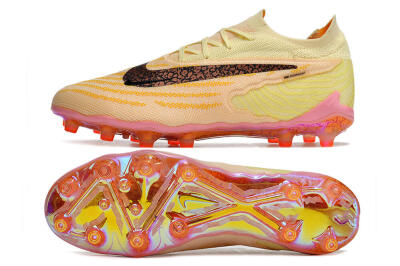 Nike Phantom GX Elite AG Low-Tops Football Boots - Yellow/Black/Pink
