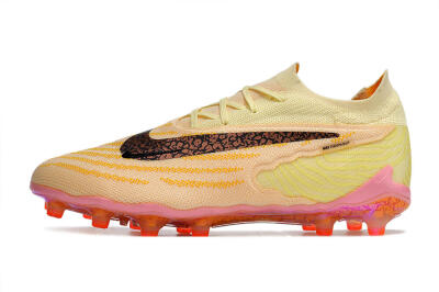 Nike Phantom GX Elite AG Low-Tops Football Boots - Yellow/Black/Pink