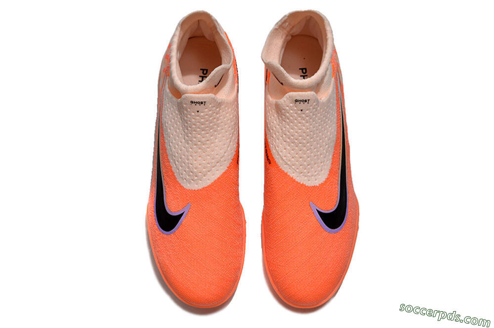 Nike Phantom GX Elite DF Link TF High-Tops Football Shoes - Orange/Black/Pink 4