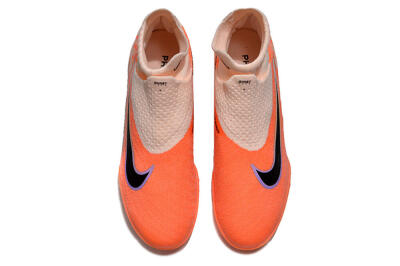 Nike Phantom GX Elite DF Link TF High-Tops Football Shoes - Orange/Black/Pink