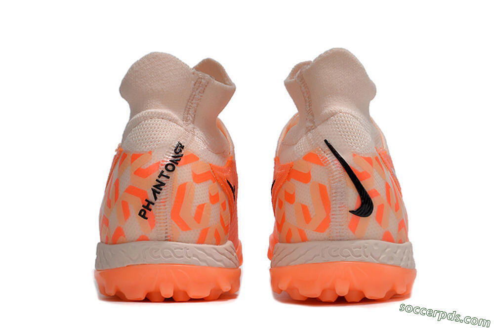 Nike Phantom GX Elite DF Link TF High-Tops Football Shoes - Orange/Black/Pink 5