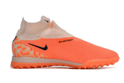Nike Phantom GX Elite DF Link TF High-Tops Football Shoes - Orange/Black/Pink