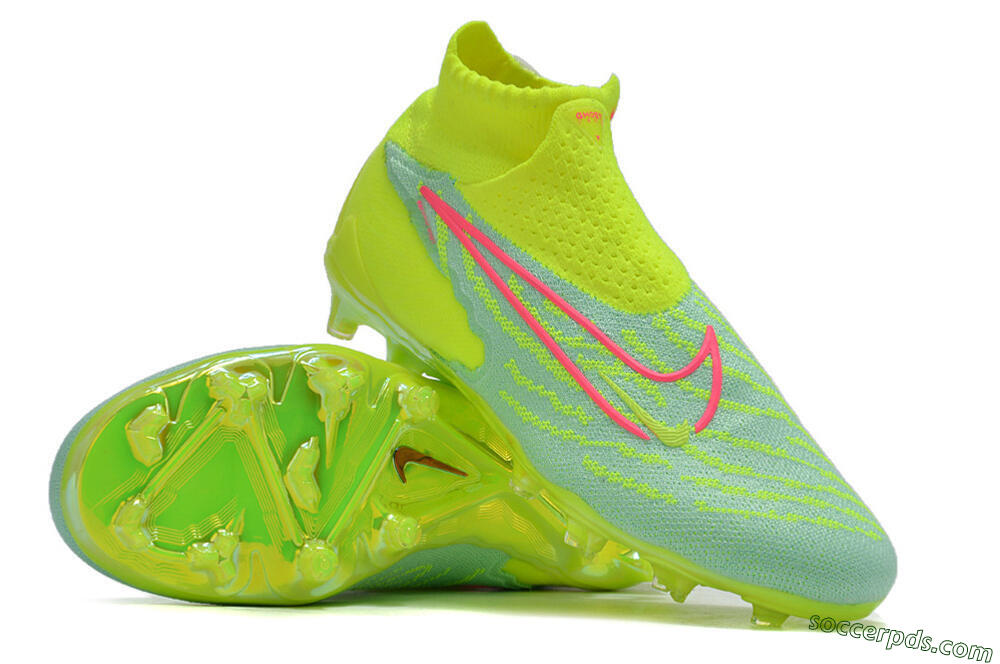 Nike Phantom GX Elite DF FG High-Tops Football Boots - Blue/Green/Pink 3