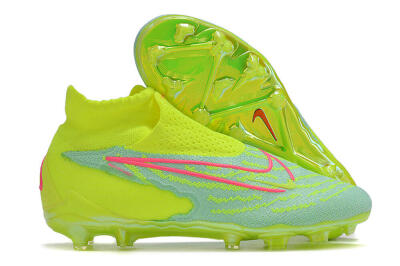 Nike Phantom GX Elite DF FG High-Tops Football Boots - Blue/Green/Pink
